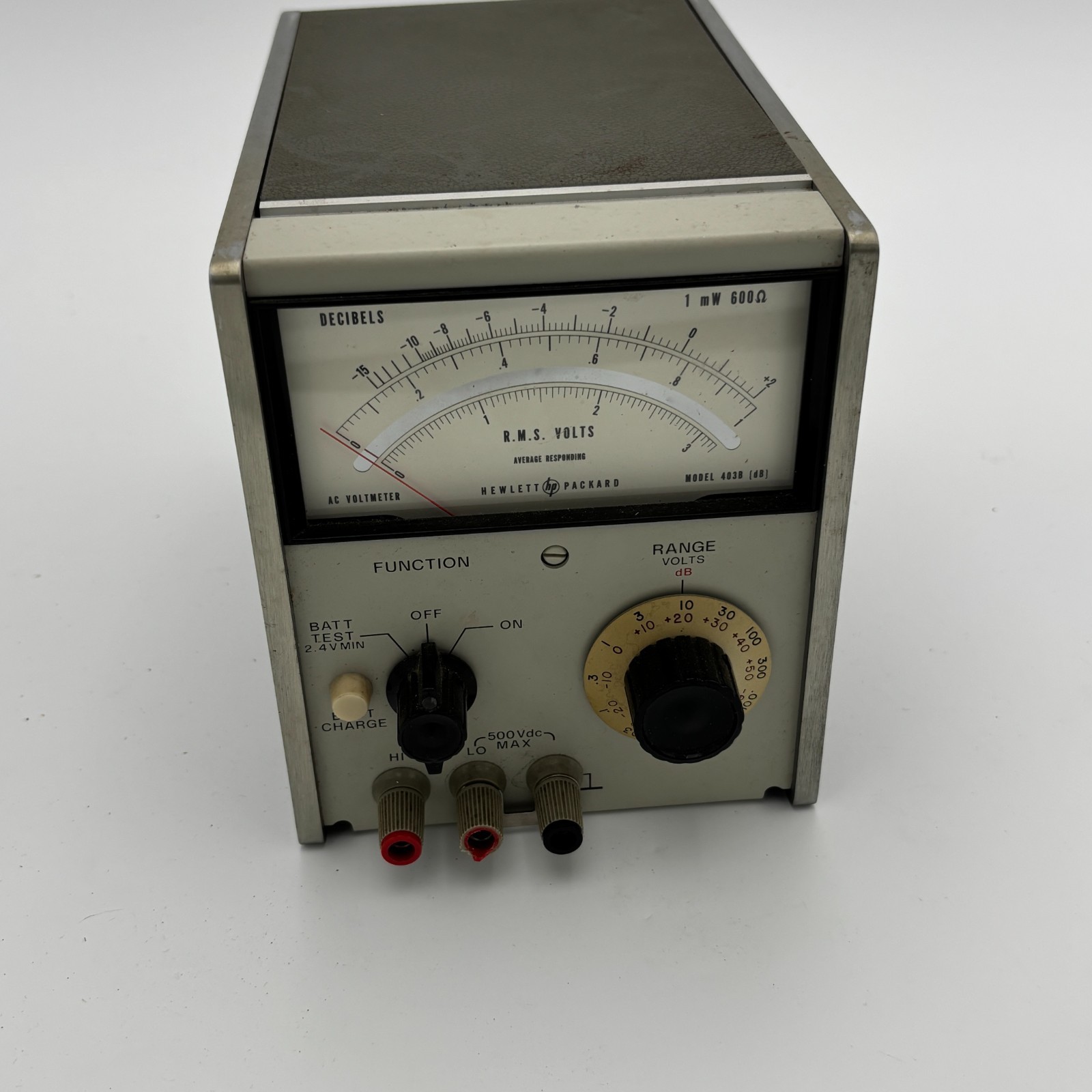 HP Model 403B R.M.S. AC Voltmeter -NO Cables - Clean - UNTESTED