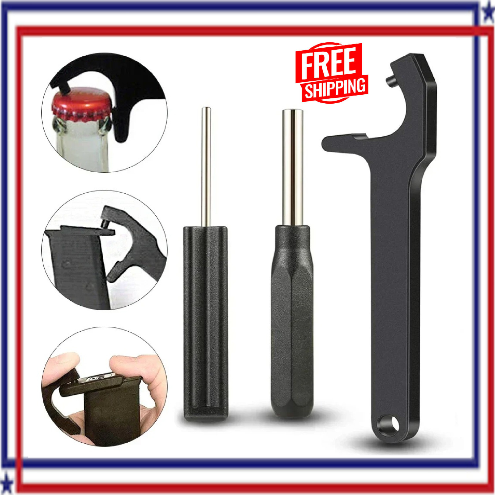 3-in-1 Front Sight Installation Tool Kit Magazine Disassembly Tool Takedown Punc