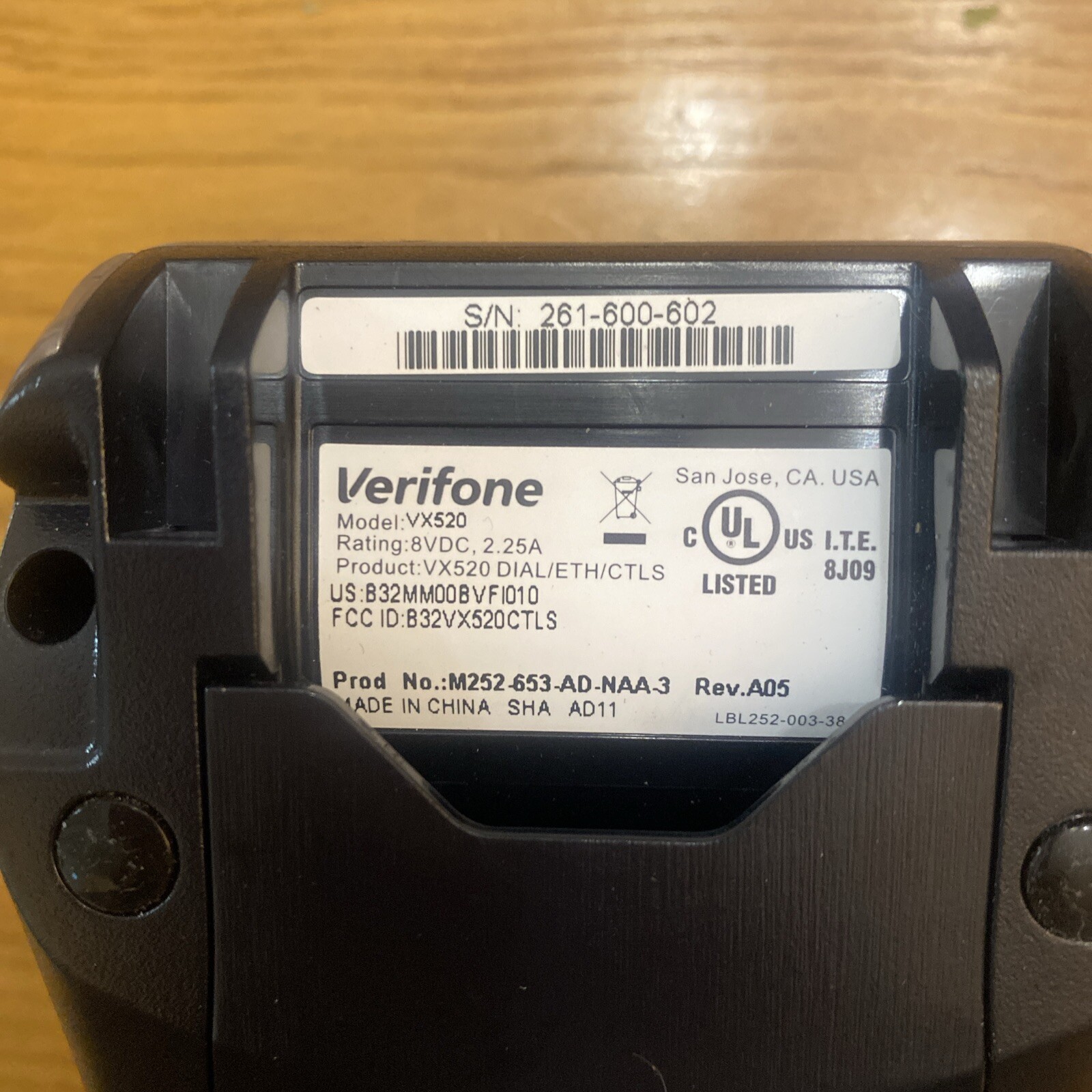 VeriFone VX 520 Credit Card Machine Processor Ethernet Chip Reader As-Is Prop