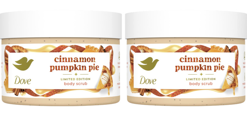 Dove Cinnamon Pumpkin Pie Exfoliating Body Scrub Women All Skin, 10.5 oz 2 PACK