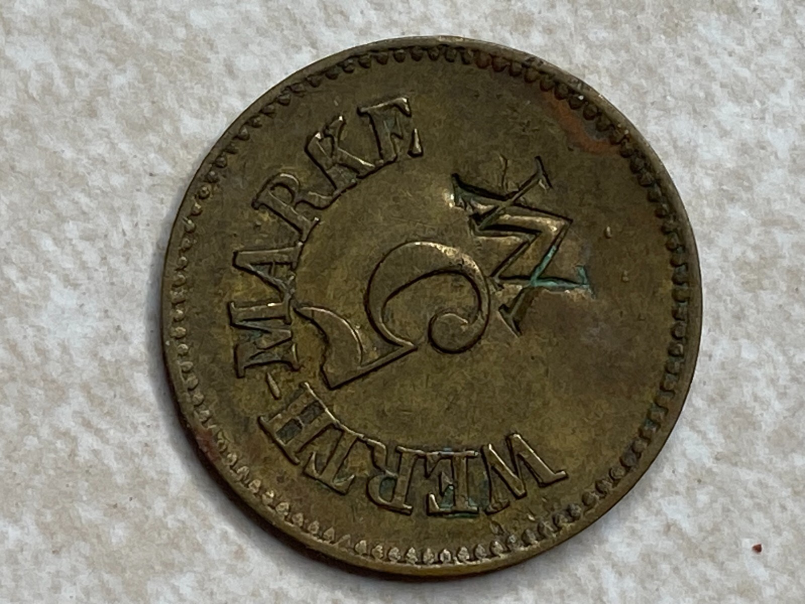 5 Werth Marke Germany token T2513