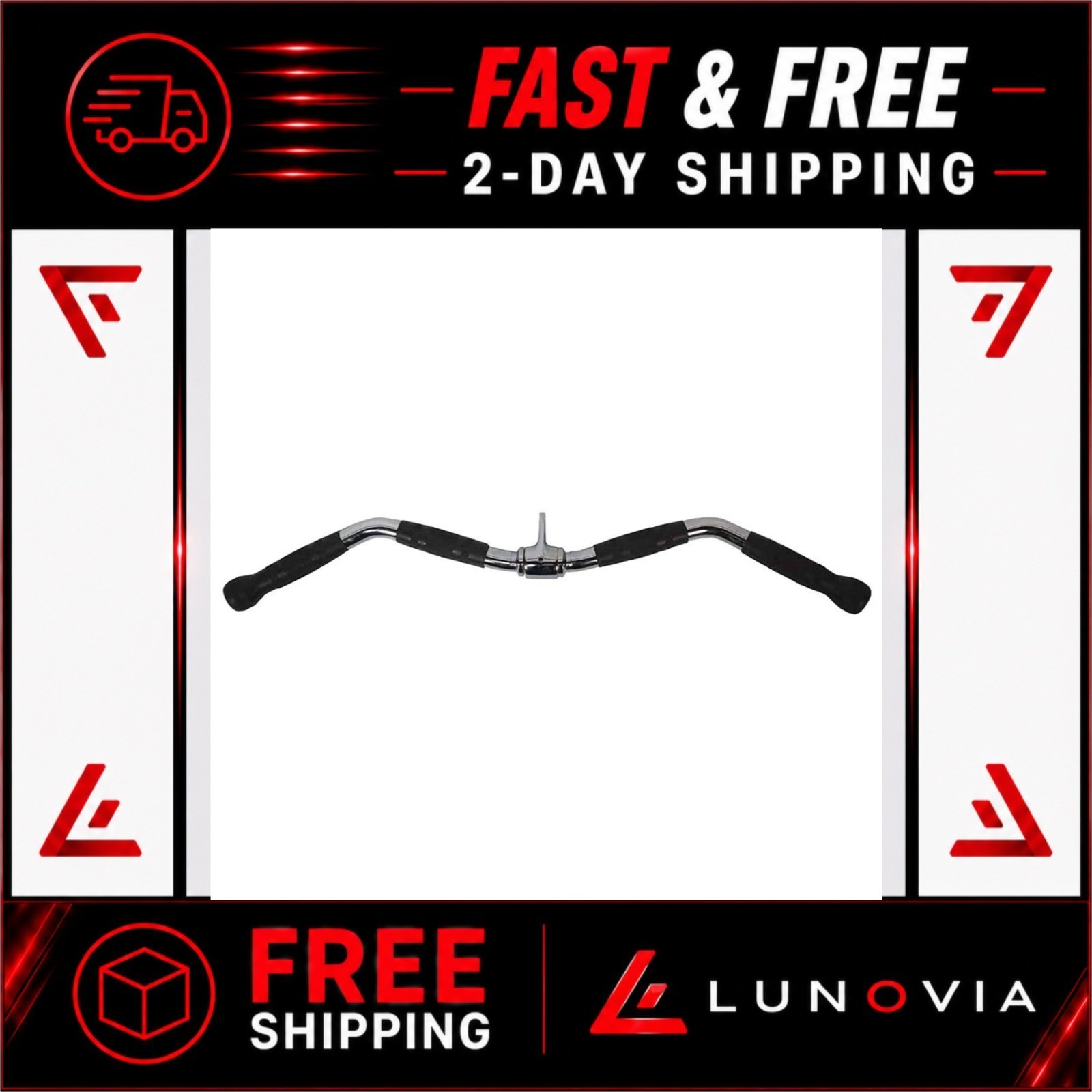 CRGHS Lat Bar Cable Machine Attachment - 30" Curl Pulldown Bar