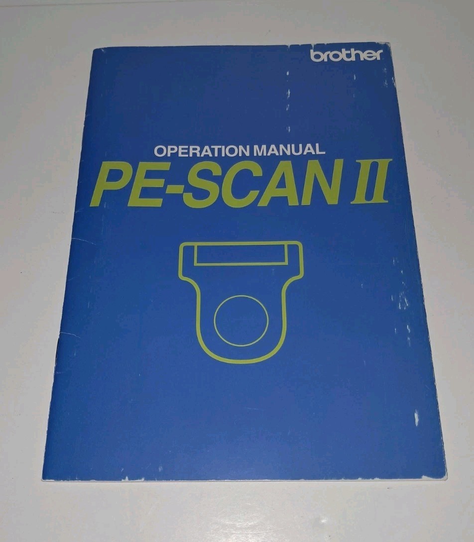OEM Brother Pe-Scan II Manual -  Pacesetter Handy Image Scanner