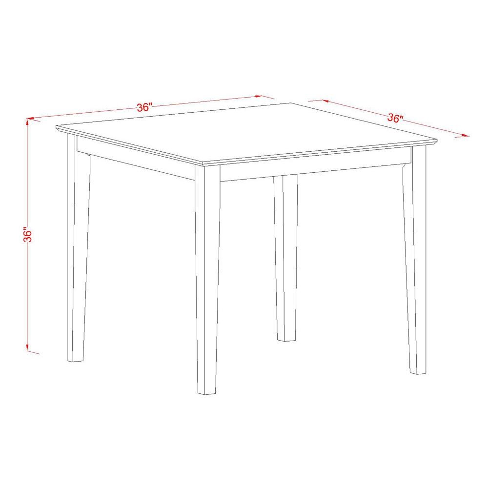 VERN3-MAH-C 3 Pc Counter height Table-Square gathering Table and 2 Stools