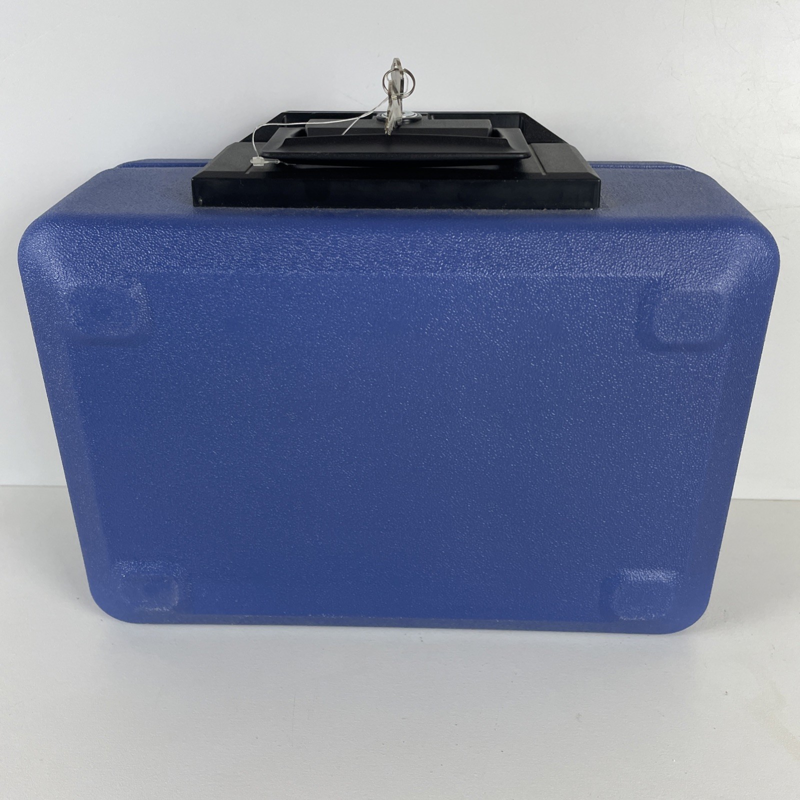 Sentry 1100 With Keys Fire Proof Lock Box Portable Record Protector Blue