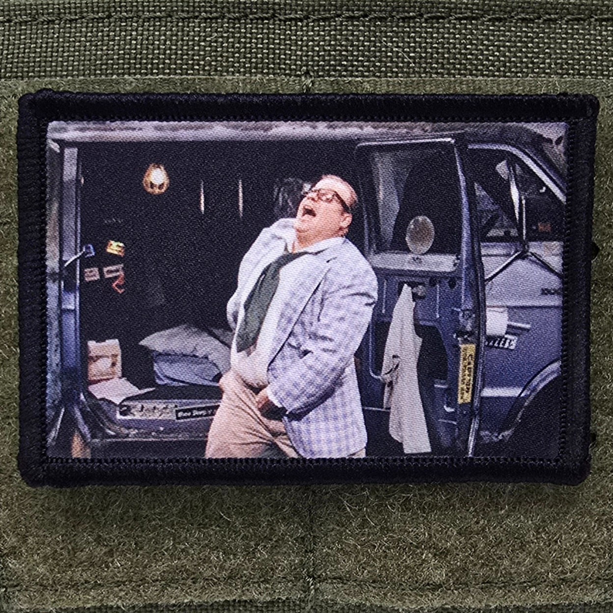 Van Down By River The Patch Moral Tactical Meme USA Funny Hook & Loop 3x2