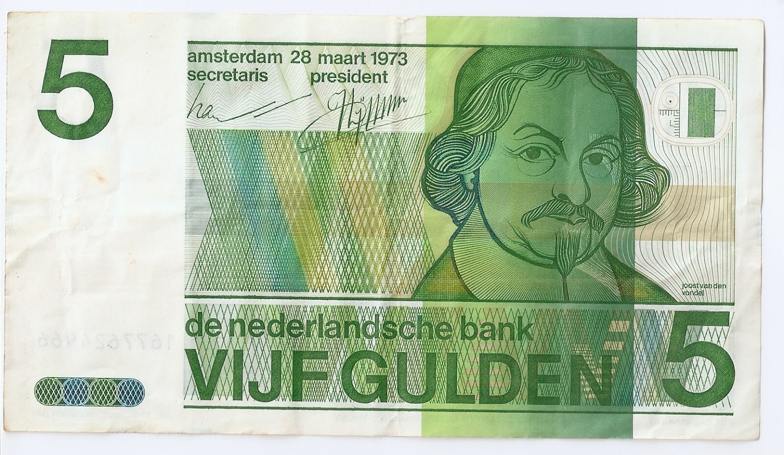 Netherlands 5  gulden 1973