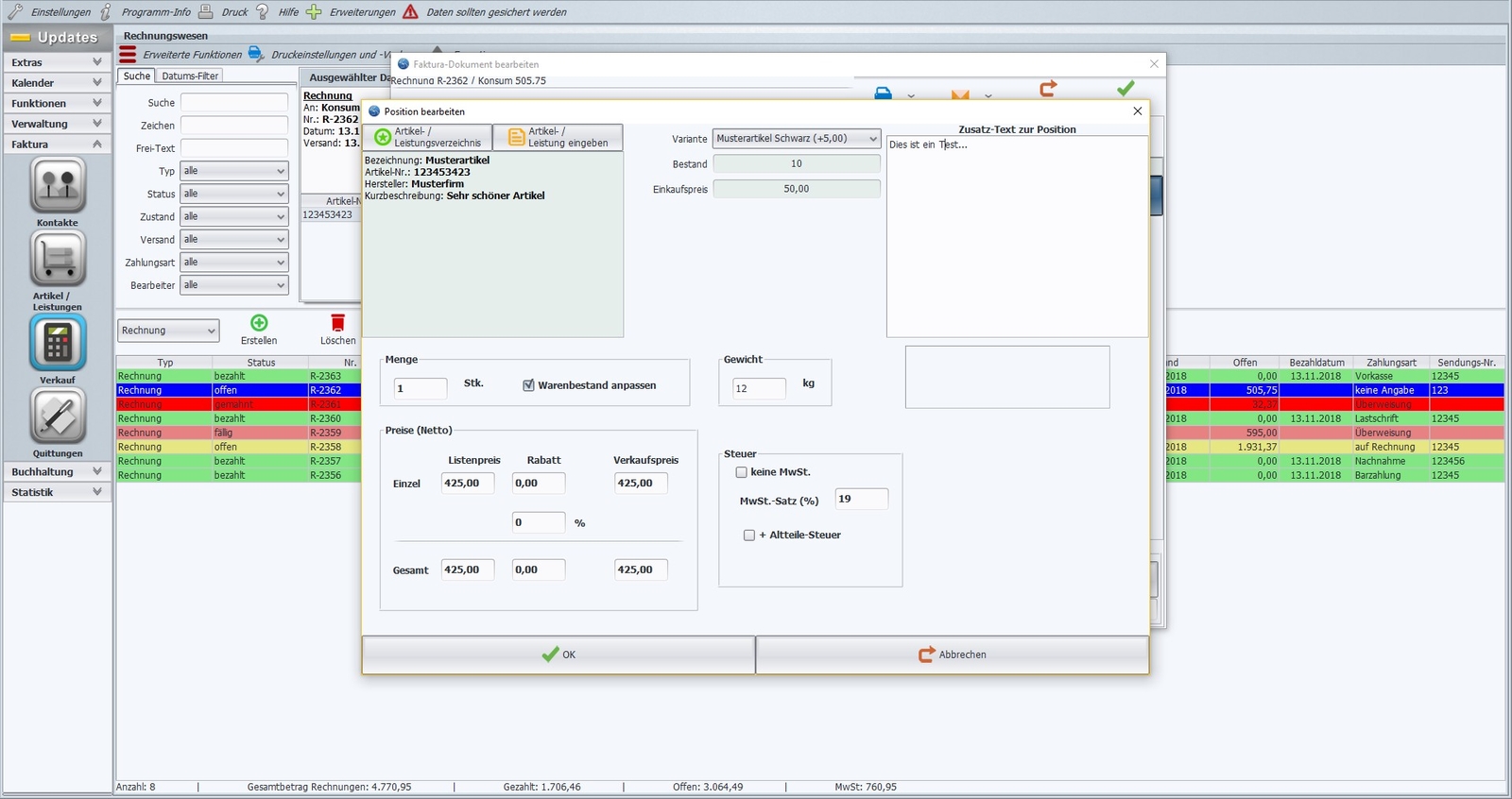 Invoice program, invoice writing, invoice software, invoice software, top IT