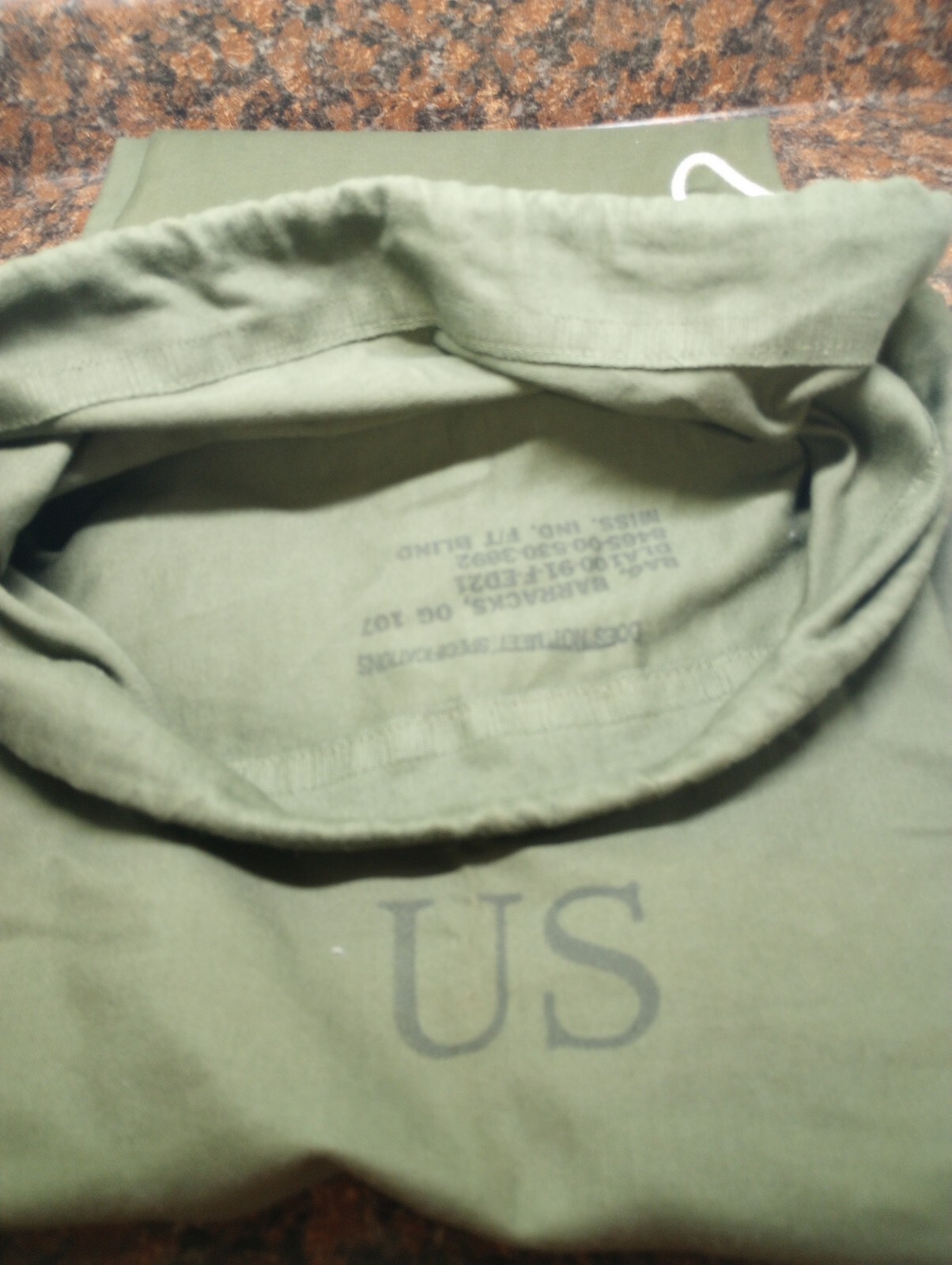 2 Barracks Military Laundry Bags. 24x31. Good Cond. OG107