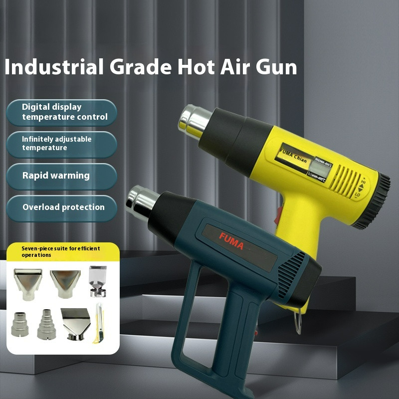 Hot Air Gun Digital Display Adjustable Temperature Baking Gun Baking Gun Portabl