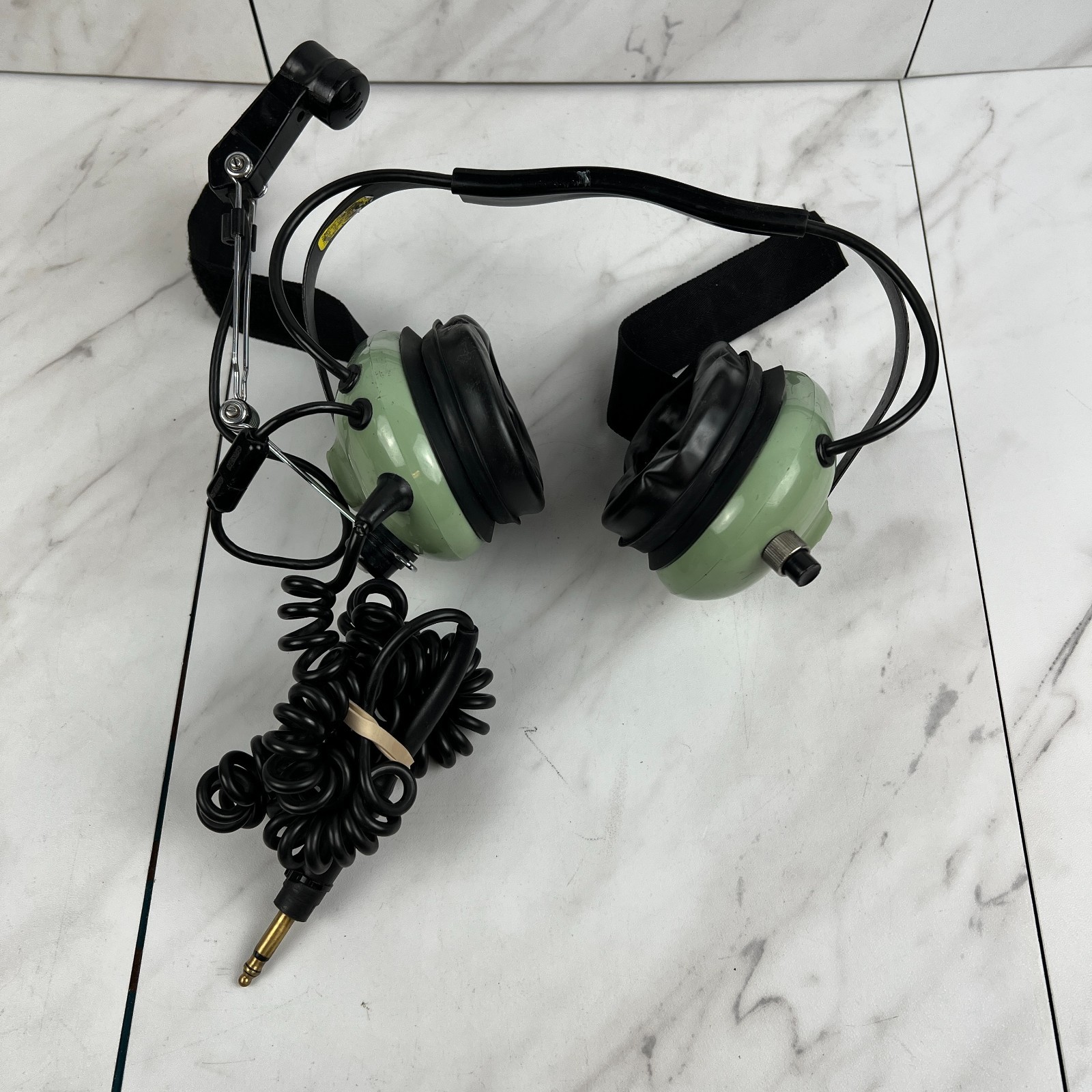 *PARTS* David Clark H3342 Pilot Aviation Headphones Headset M-1/DC Microphone