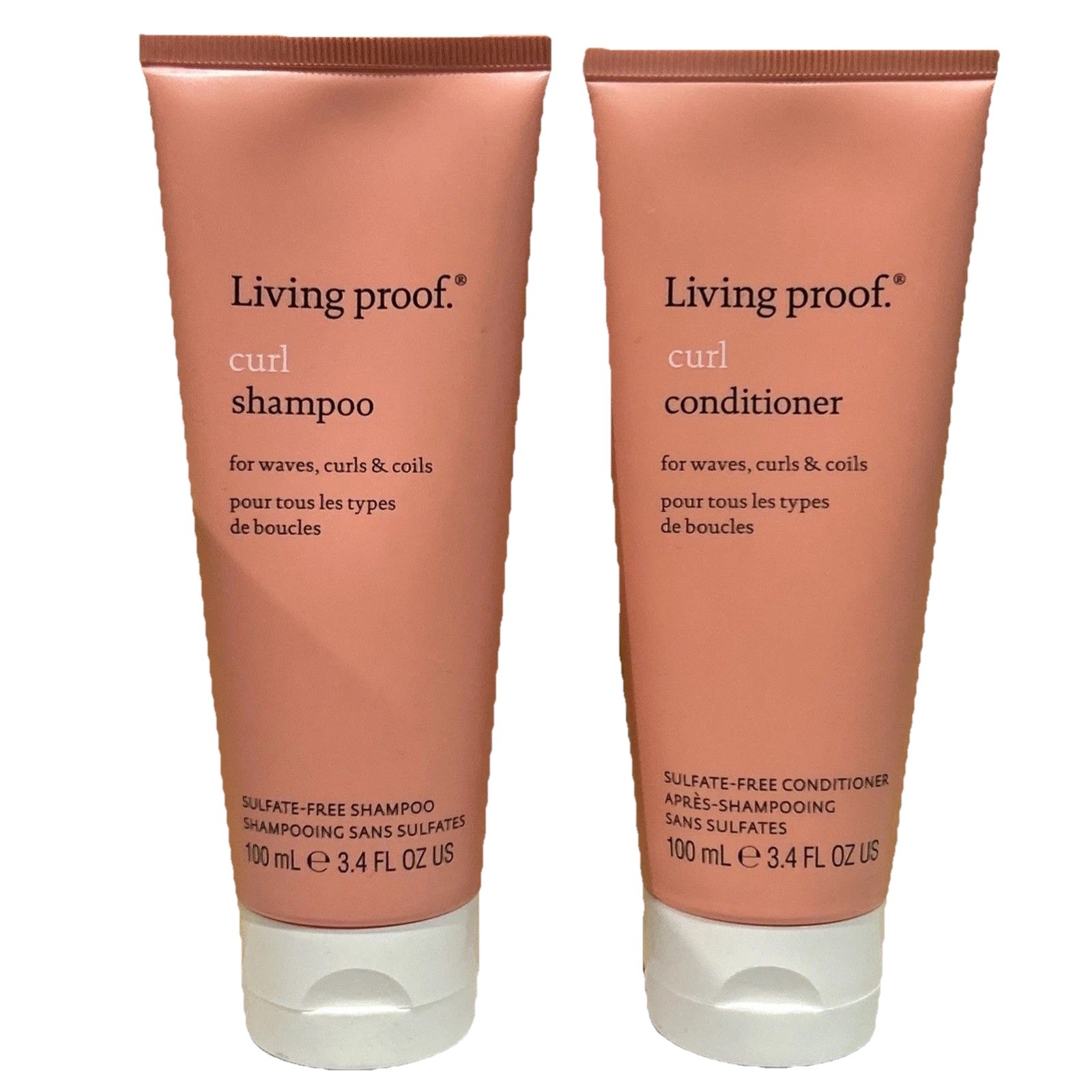Living Proof Curl Shampoo & Conditioner DUO Set 100mL 3.4oz Sulfate-Free