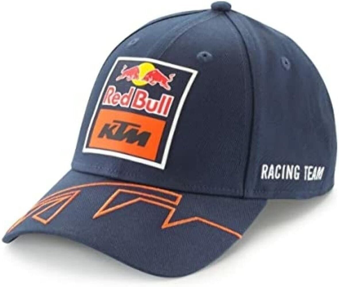KTM Red Bull Replica Team Curved Cap, Blue/Orange, One Size