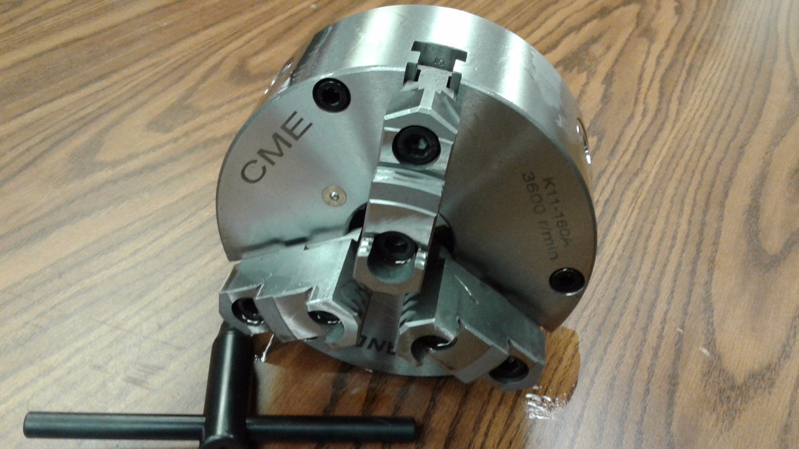 6" 3-JAW SELF-CENTERING LATHE CHUCK front mounting for rotary table #0603F0-FM