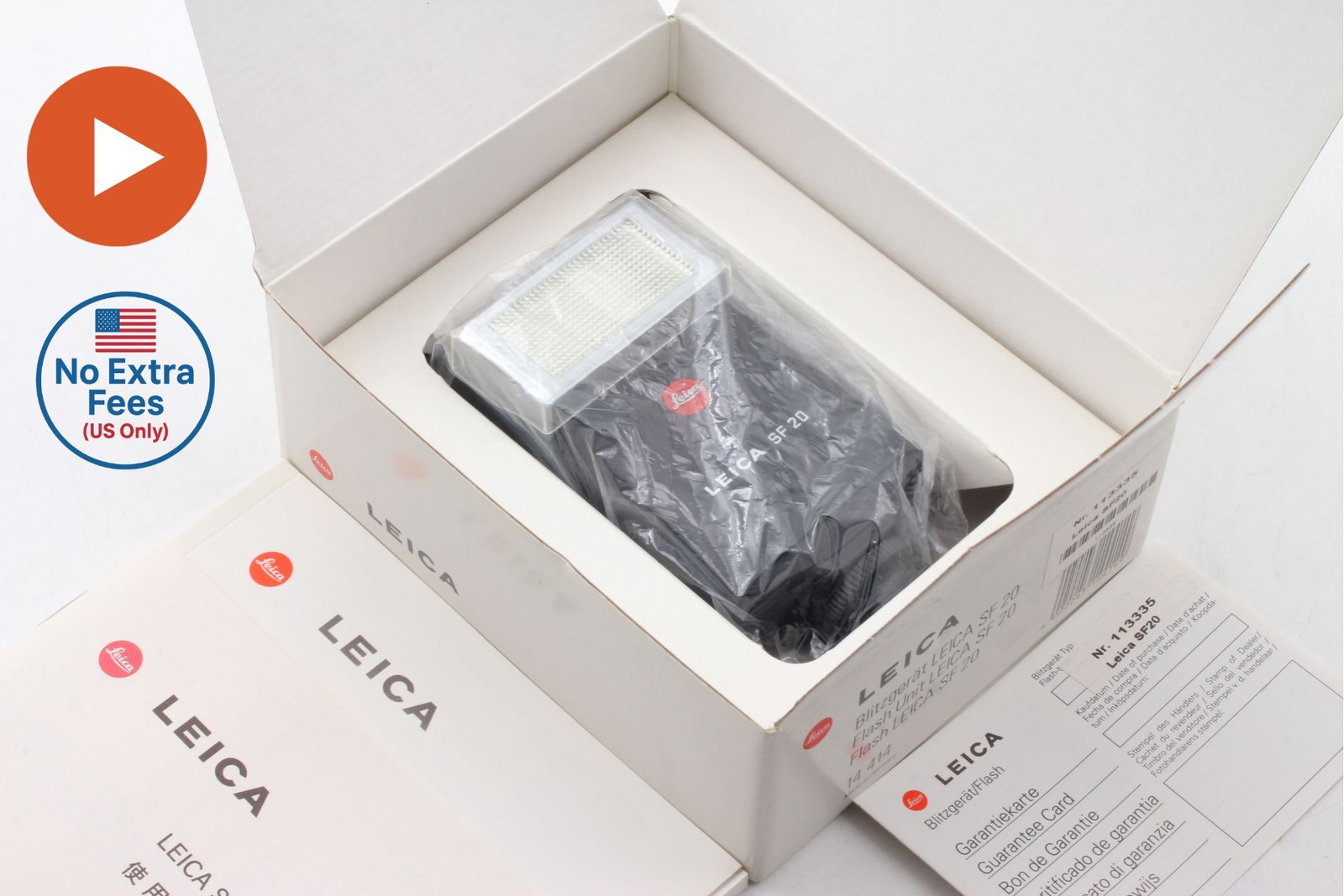[ Top MINT Box Diffuser ] Leica SF20 Shoe Mount Flash 14414 M6 M7 R8 From JAPAN