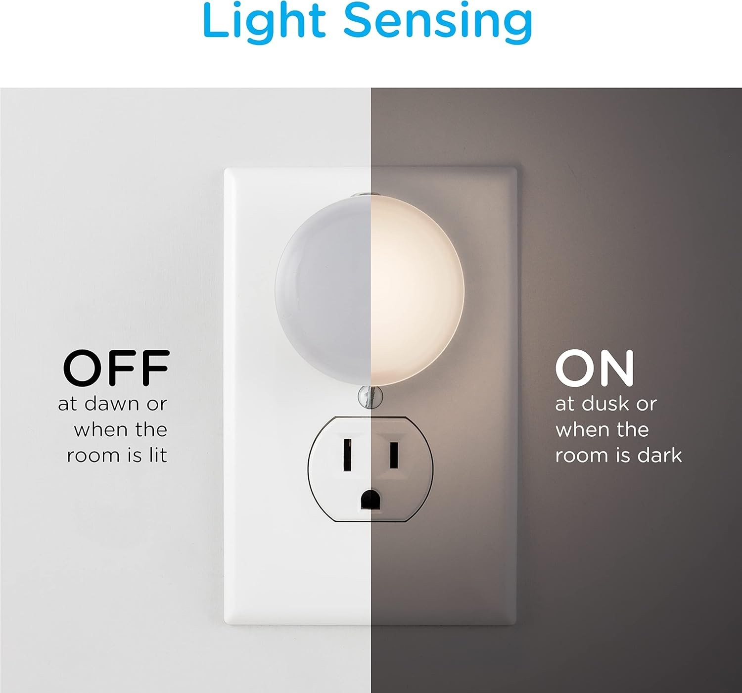 Color Changing Mini LED Night Light, Plug-in, Dusk to Dawn Sensor, Compact, 3...