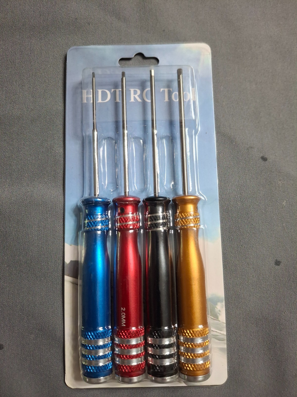 Precision-Crafted 4pcs RC Tool Set,colorful with a 1.5 2.0 2.5 3.0MM