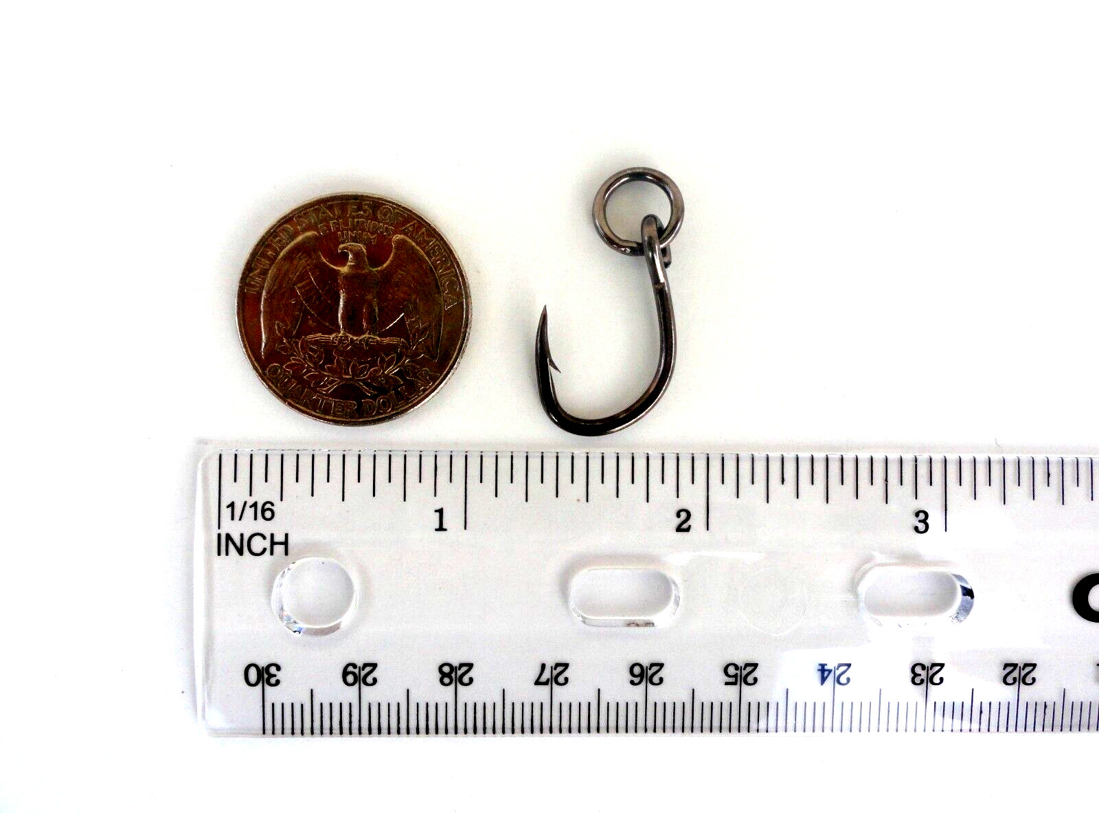 56 Ringed Live Bait Hooks 4x Strong Size #1 - 56 Fishing Hooks