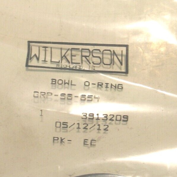 NIB WILKERSON GRP-96-654 BOWL O-RING P8476