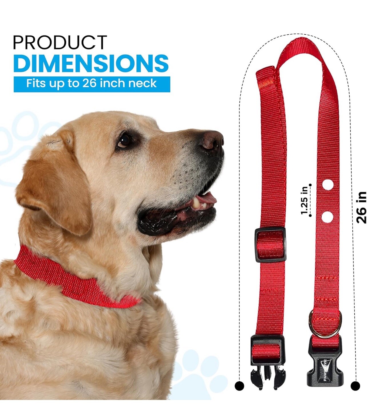Nylon E Collar Replacement Strap - Shock Collar Replacement Collar Red