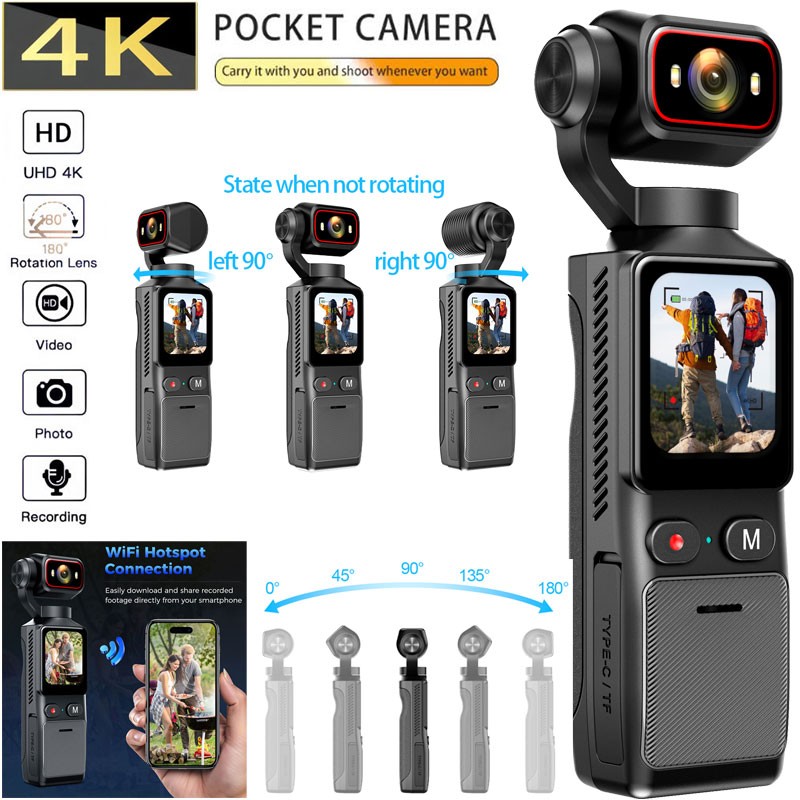L19 4K WIFI Action Camera Cycling Sport VLOG Portable Photo Outdoors Anti Shake