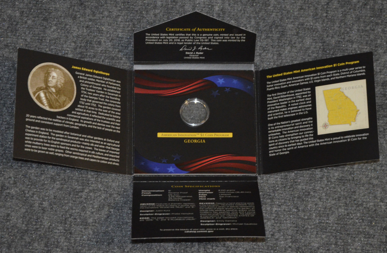 *Empty Boxes* For 2019 Reverse Proof 4 Coin Innovation 1$ Set