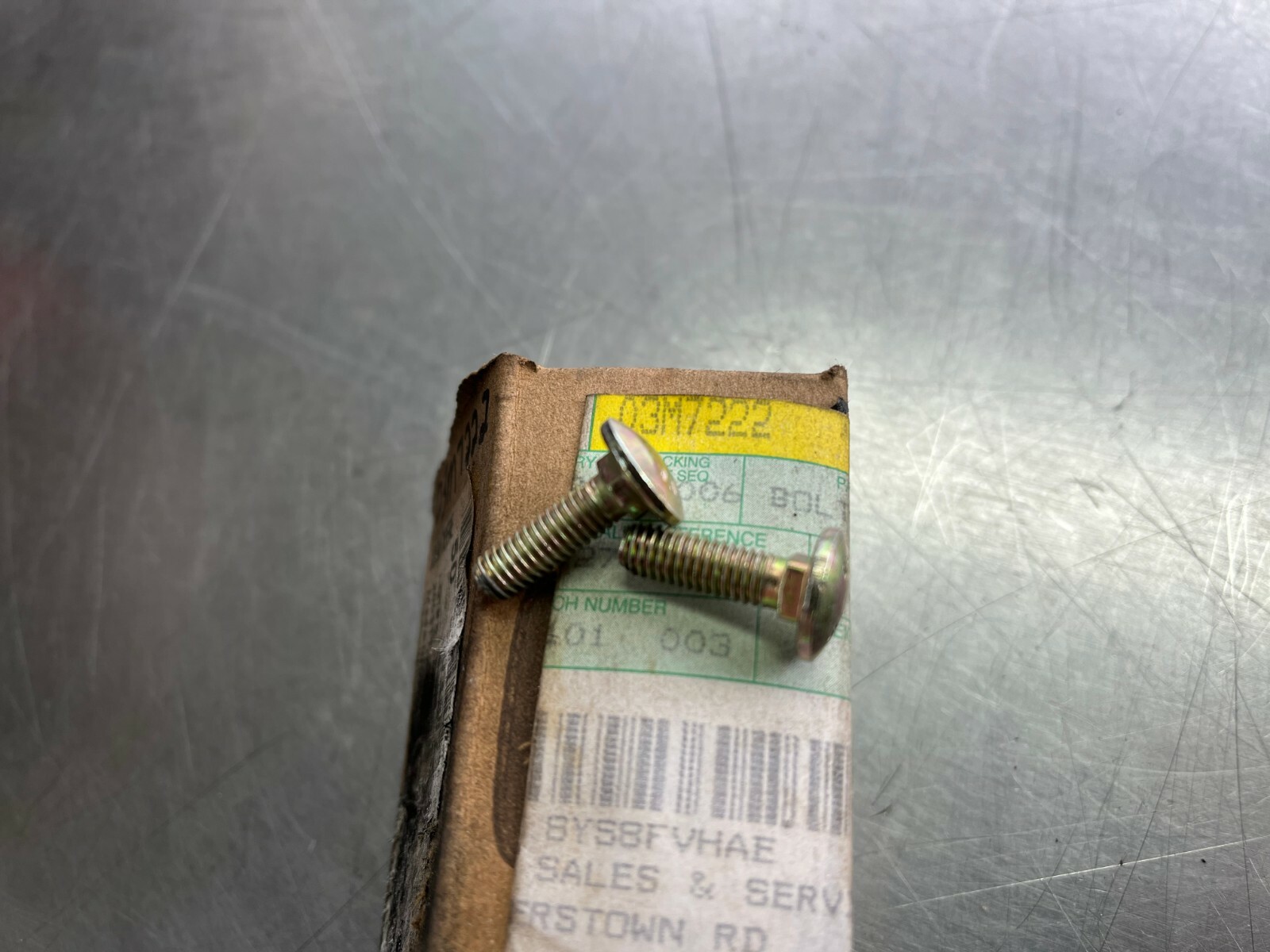 03M7222  GENUINE OEM John Deere Original Equipment   BOLT   QTY of 2 Bolts