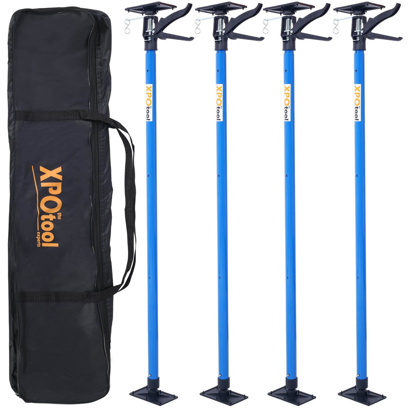 4 Pack Cabinet Jacks 45-114 Inch Adjustable Support Poles with Carry Bag