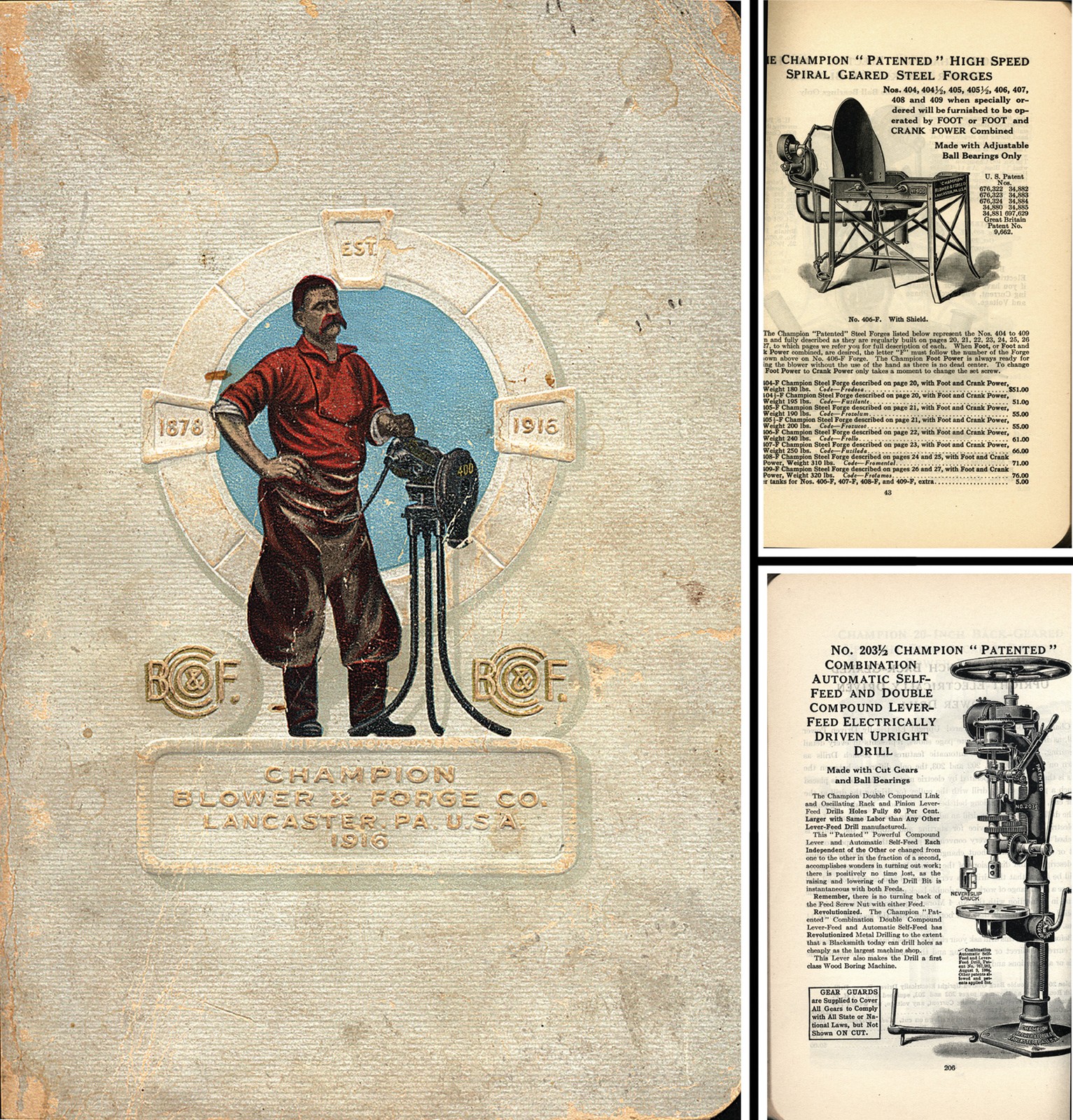Champion Blower & Forge Company - 1916 General Line Catalog - 358 Pages