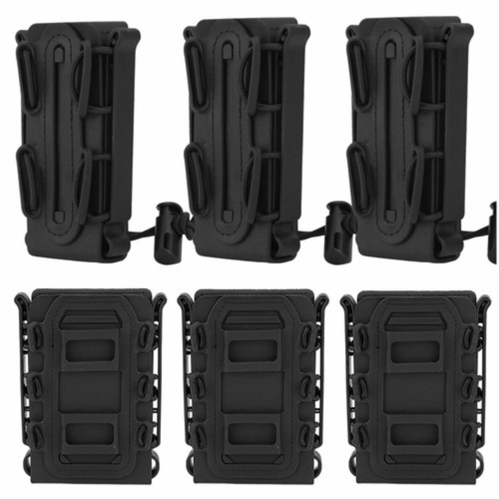 1/2/3Pcs Tactical Molle Magazine Pouch 5.56 9mm Rifle Rifle Mag Carrier Holder