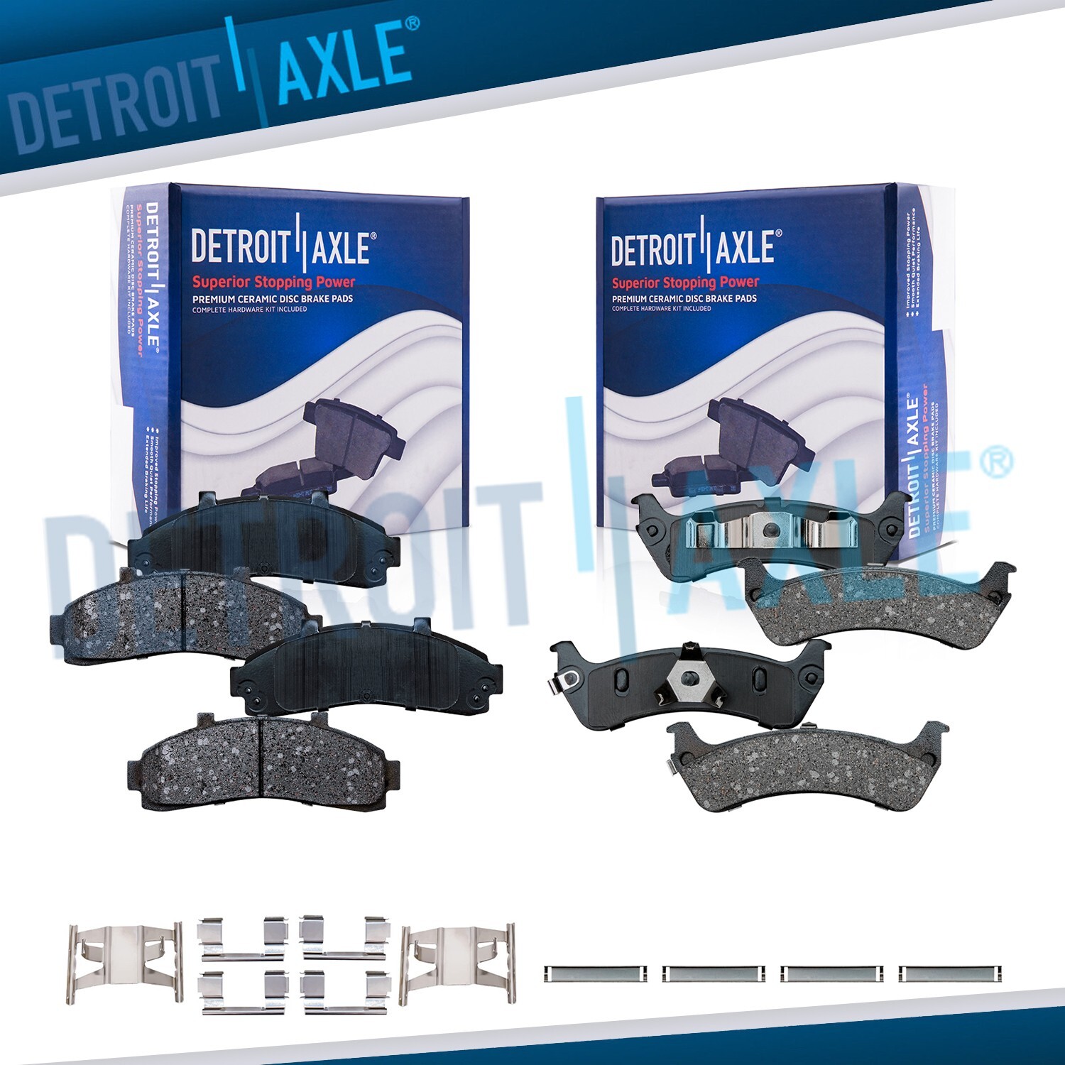 Front and Rear Brake Pads for 1998-2001 Ford Explorer Ranger Mercury Mountaineer
