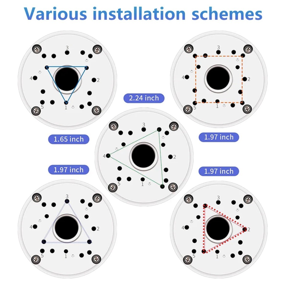 10pcs Camera Junction Box Mount Bracket for Security Cameras Easy Installation