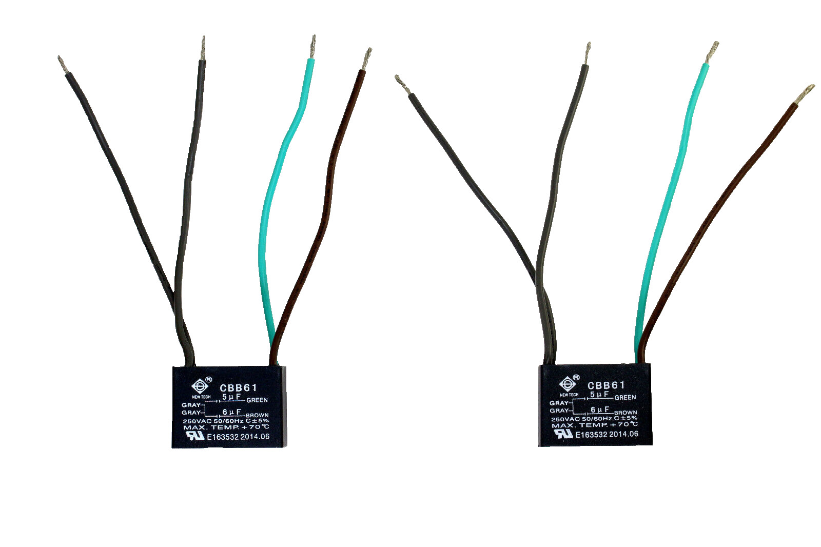 CEILING FAN CAPACITOR CBB61 5uf+6uf 4 Wire Quantity 2