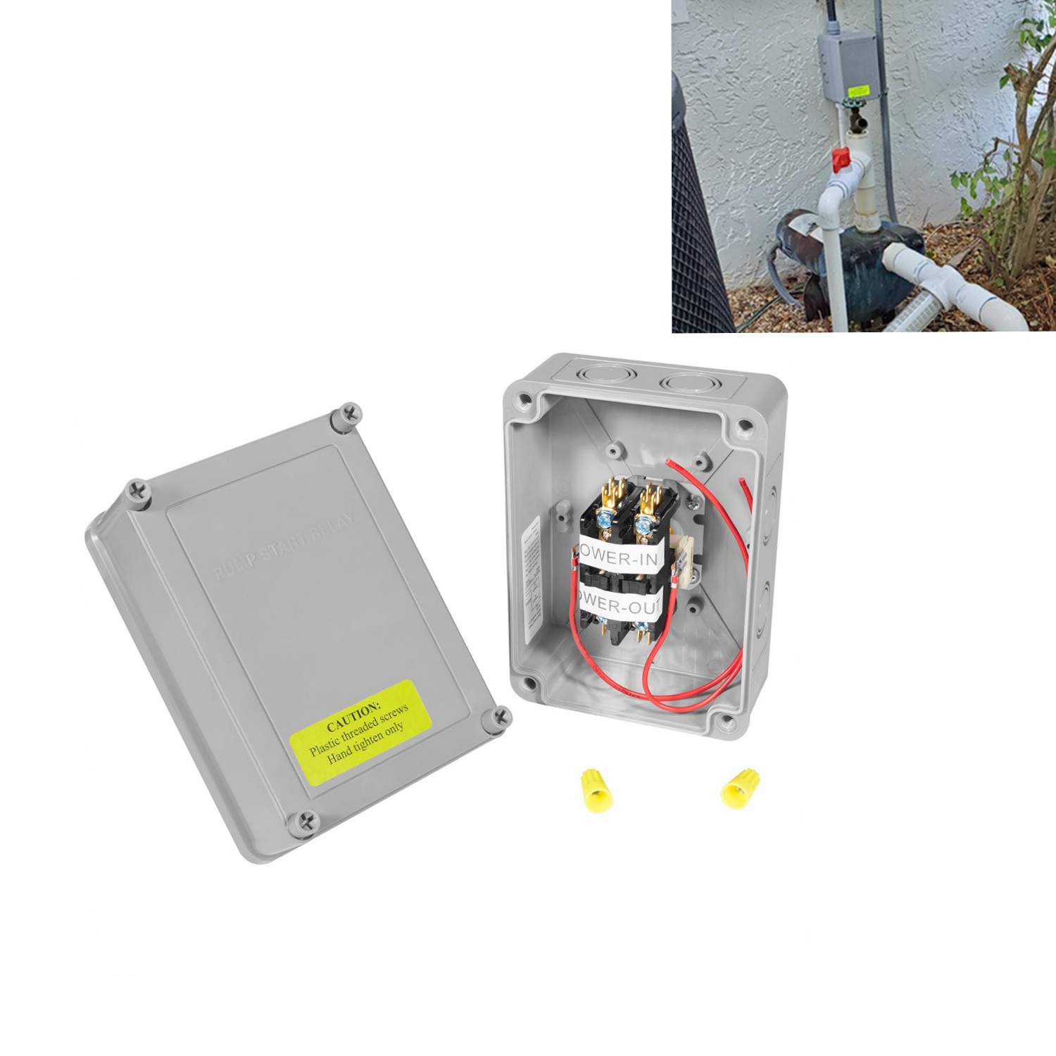 Pump Start Relay 1522 For Irrigation Systems3 HP / 110V / 220V 24V Coil Housing