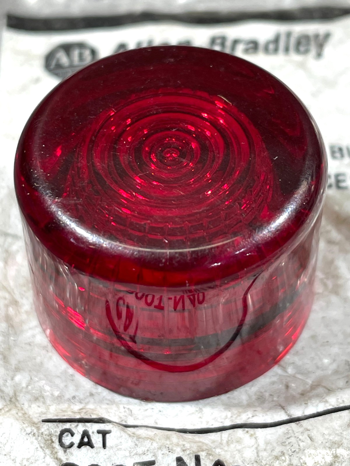 2- 800T-N40 Allen Bradley Red Push Button Cap With Washer, New, Free US Ship