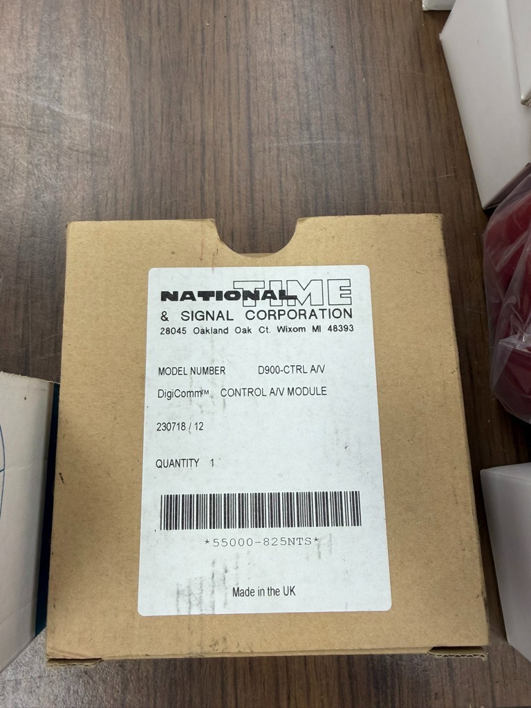National Time D900-CTRL-RELAY A/V Control Module   W81