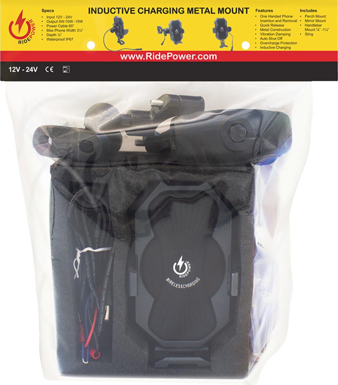 RIDEPOWER - Power Cable Inductive Mount Quick Disconnect 63" | RPMTLINDCABLE63
