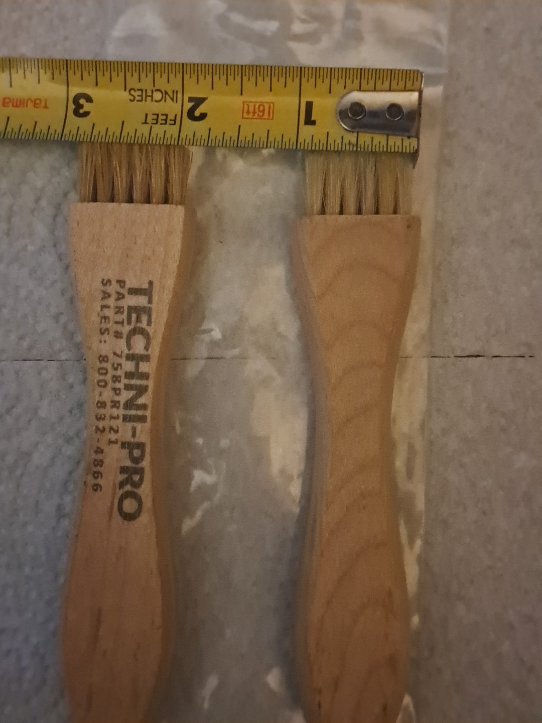Set Of Two Techni-Pro 758PR121 Utility Brushes For Electronics.
