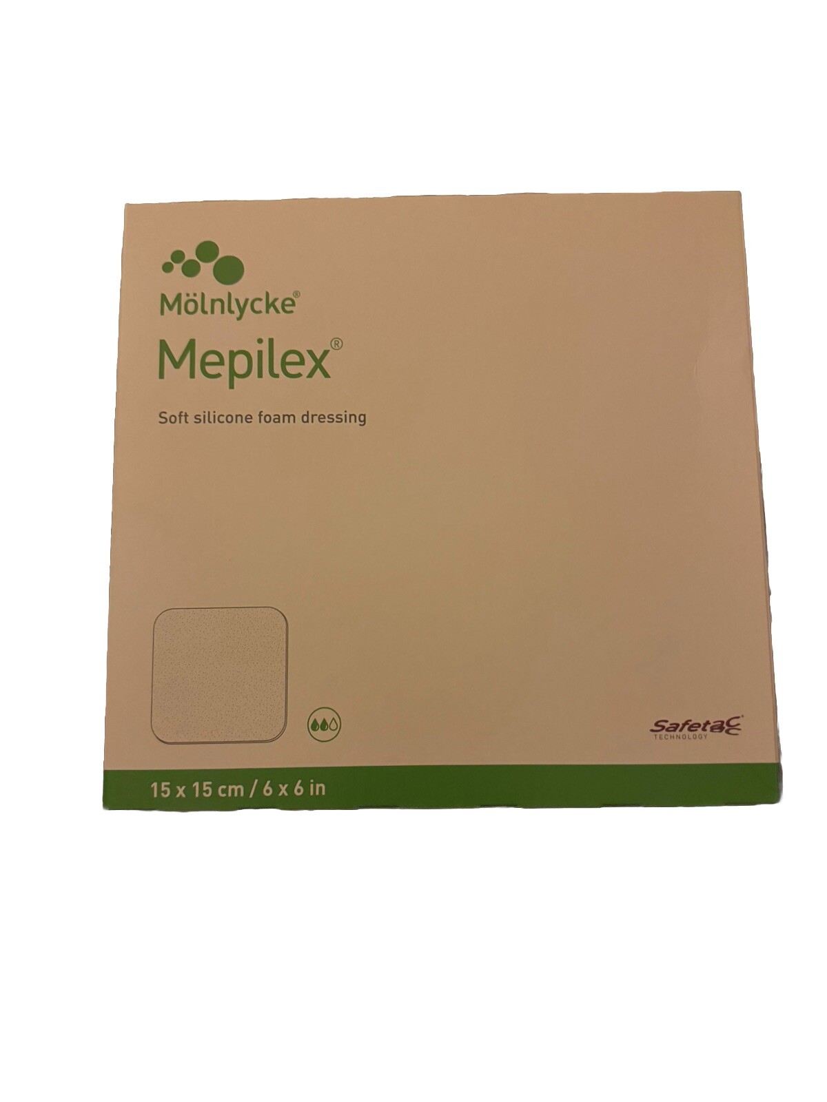 MEPILEX BORDERLESS Soft Silicone Foam Dress 6 X 6 BOX OF 5 Exp 6/27.