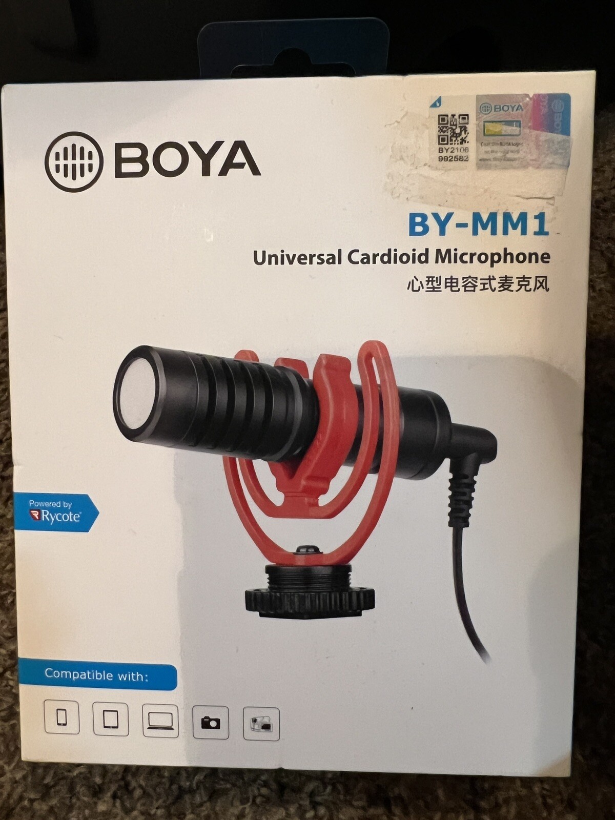 Boya BY-Mm1 Universal Cardiod Microphone  New