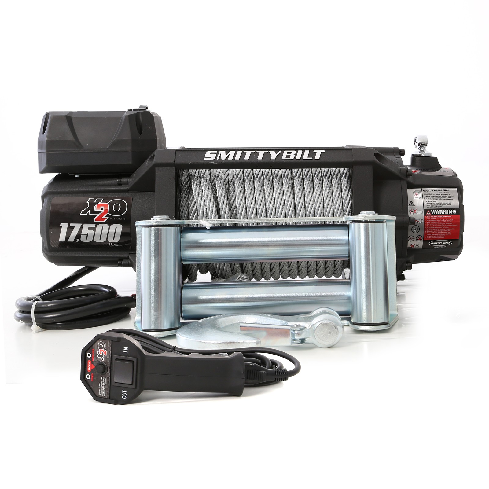 Smittybilt 97517 X20 17500lbs Winch System w/Steel Cable