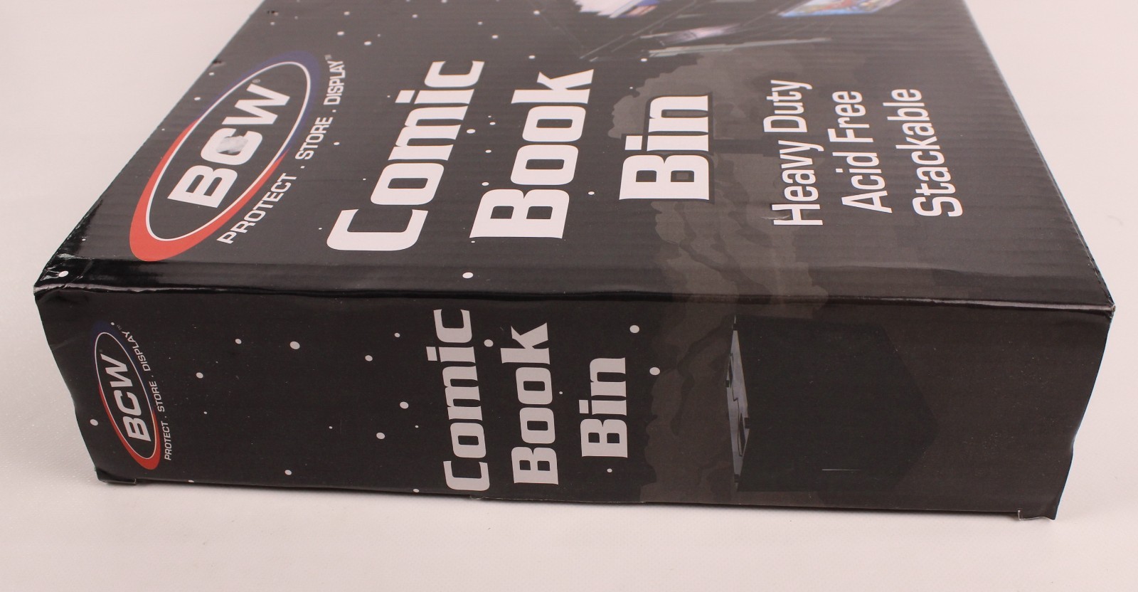 BCW Short Comic Book Bin Heavy Duty Stackable Plastic Box Holds 150 Bagged NOB