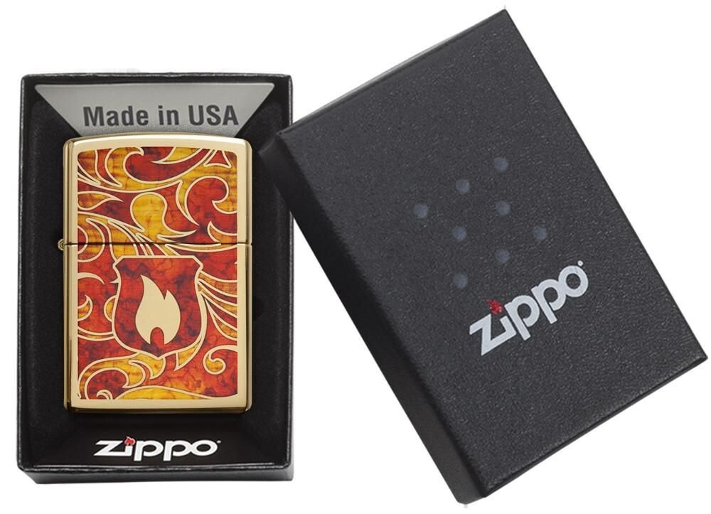 Zippo Shield High Polish Brass 28975