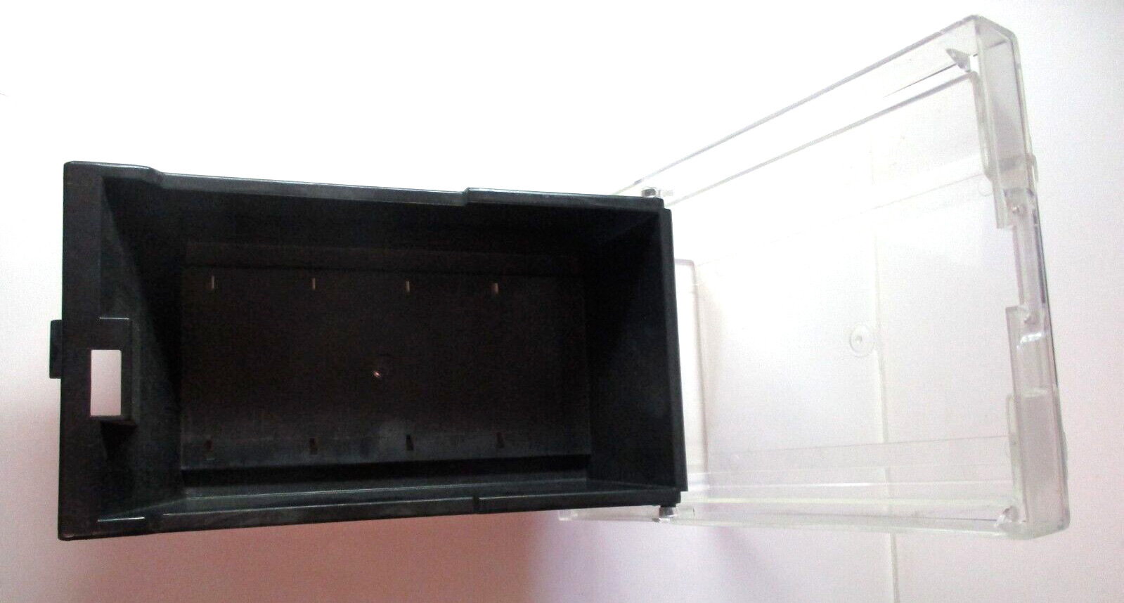 3-1/2" Floppy Disk Plastic Storage Box Case Container 8.75 inch Long 1990 Vtg