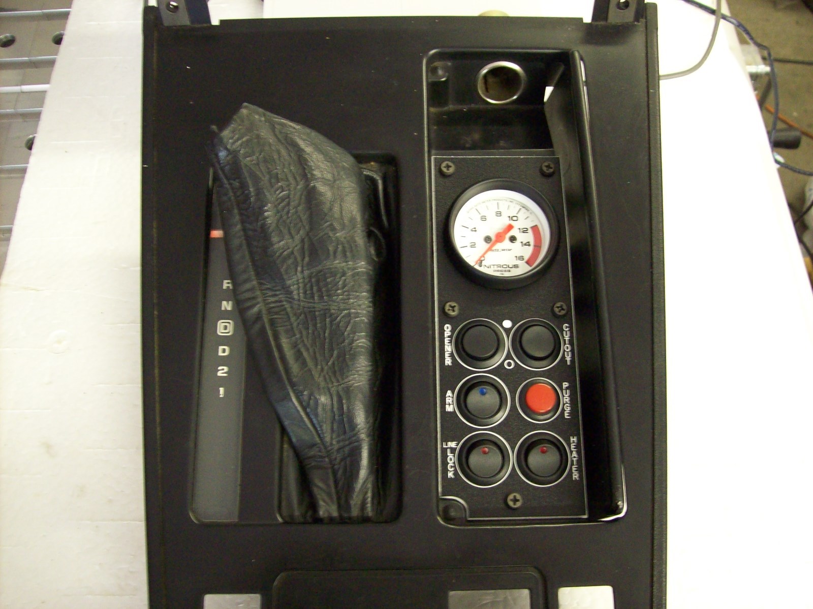 84-89 C4 Corvette Console Switch Panel Nitrous Oxide With 2 1/16" Gauge Hole