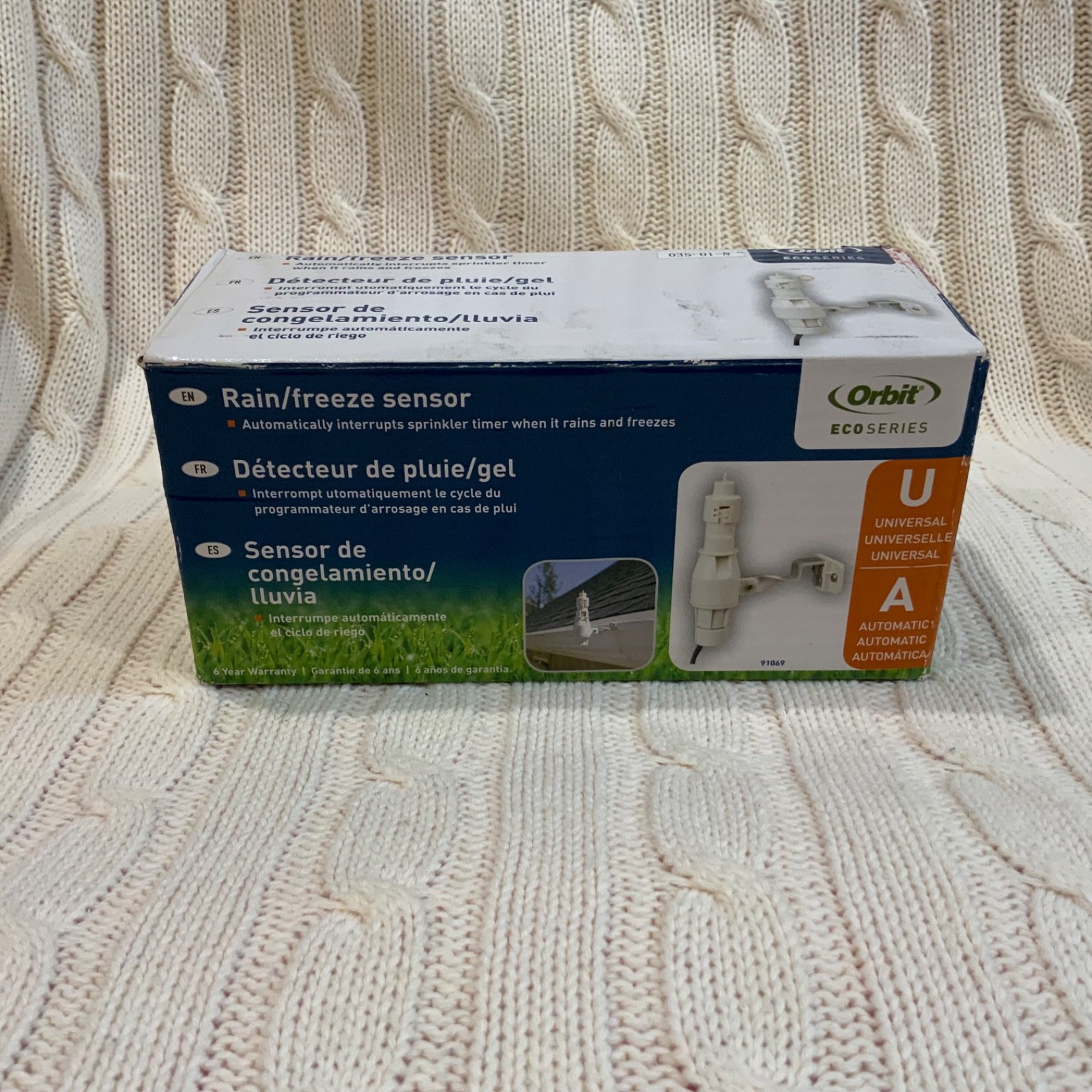 Orbit Eco Series Rain/Freeze Sensor Interrupts Sprinkler Timer 91069, Universal