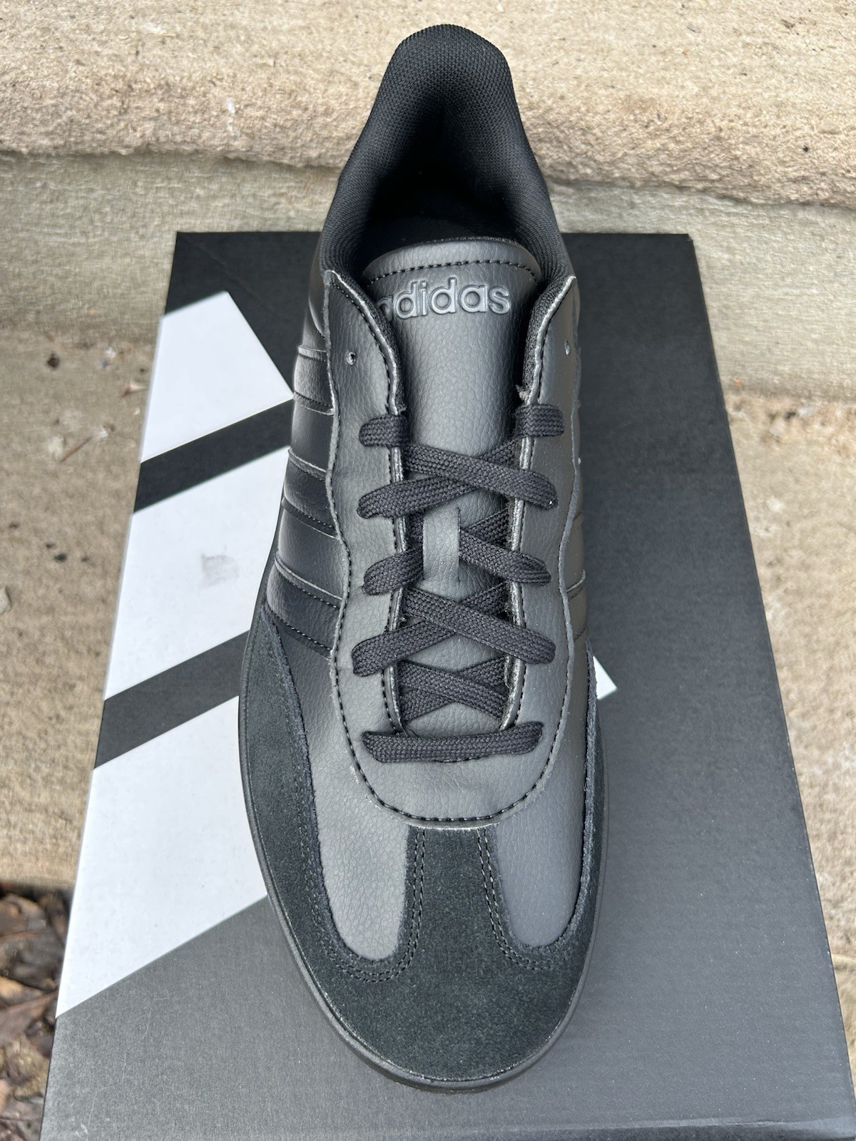 Adidas Barreda Shoes Black Leather Suede Sneakers JR1321 Men's Sneakers gazelle