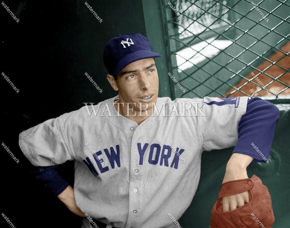 DW408 Joe DiMaggio Yankees Fenway Baseball 8x10 11x14 16x20 Colorized Photo