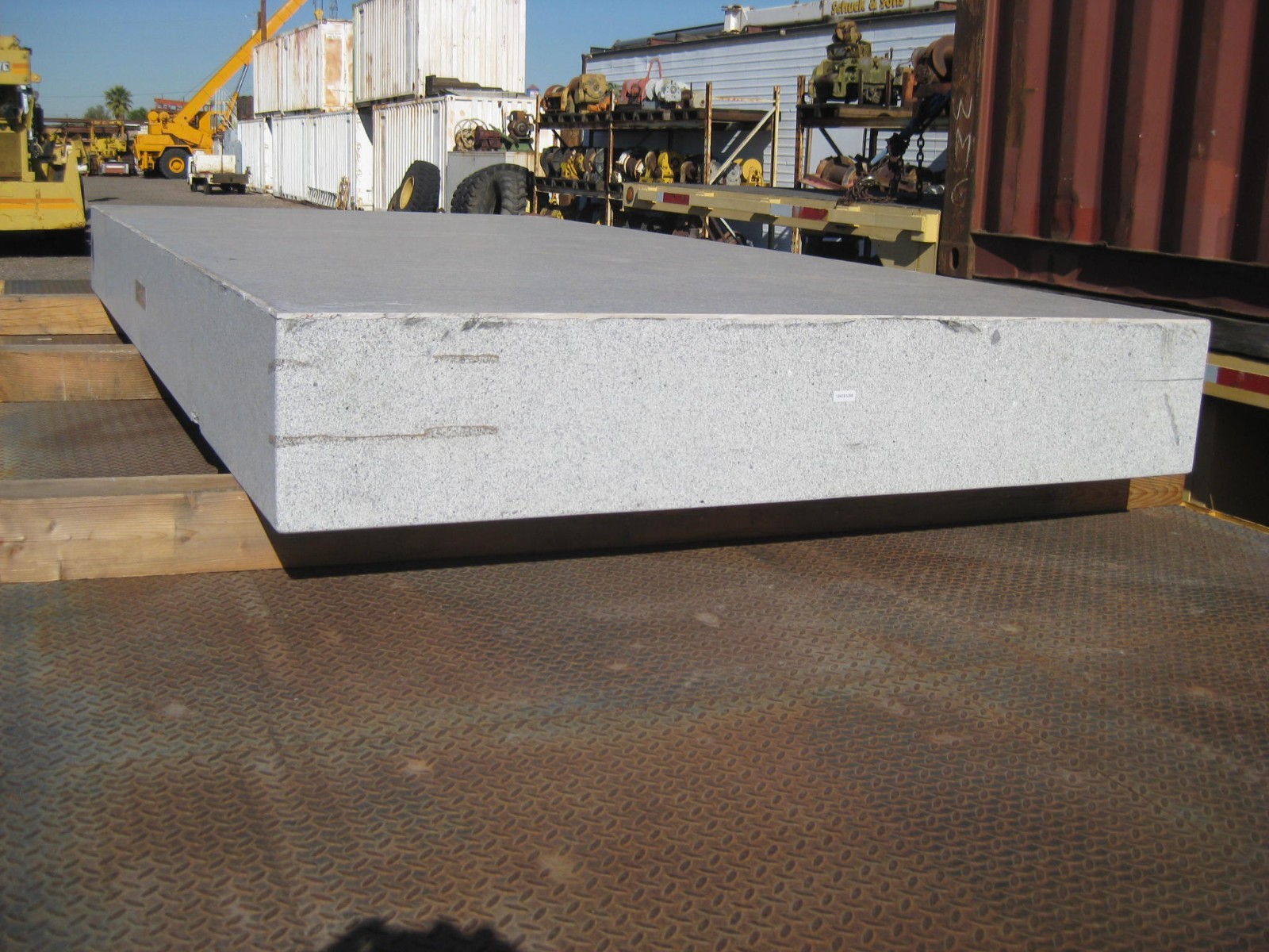 Granite surface plate 6' x 12' x 12.5"