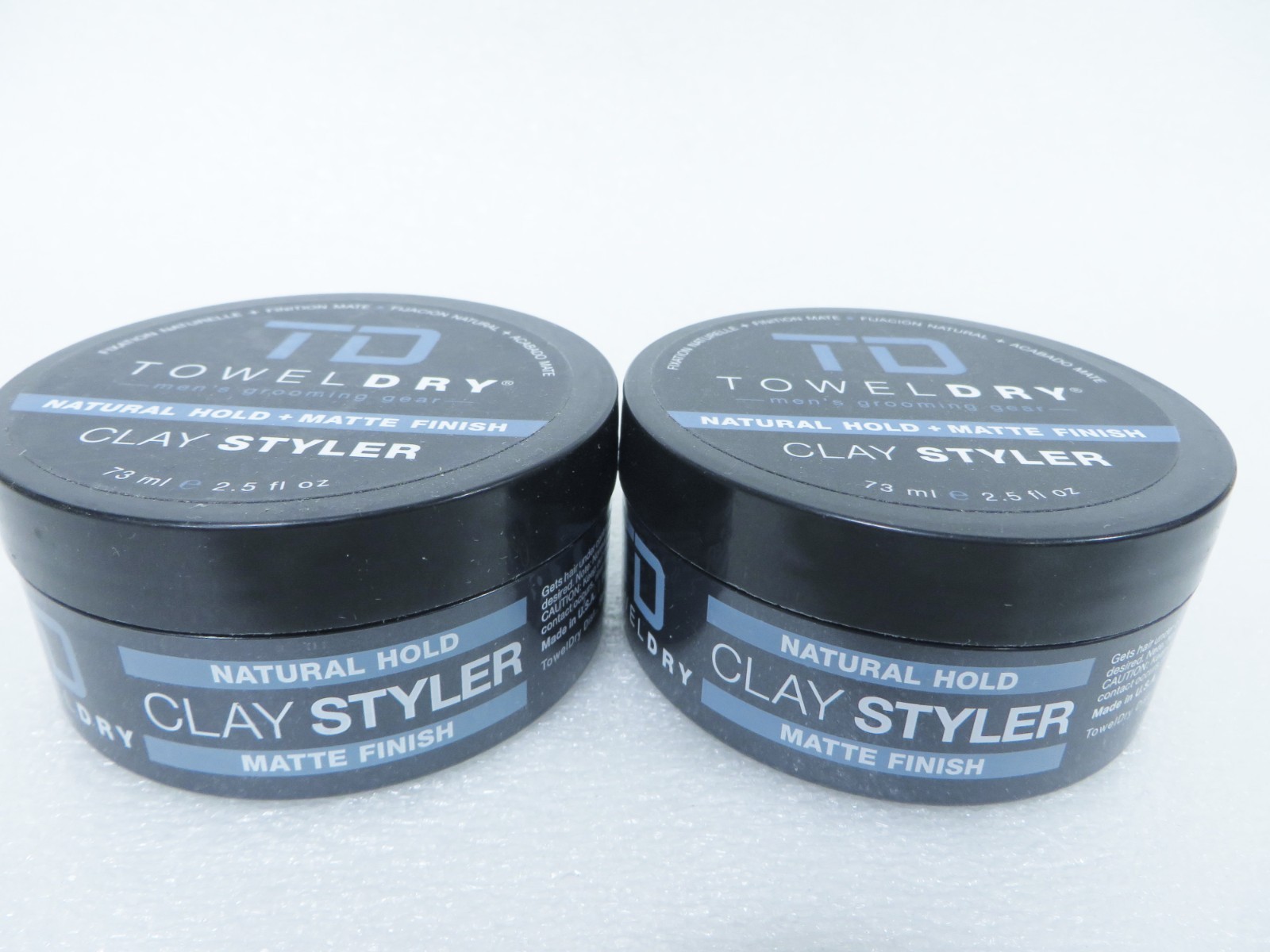 TOWEL DRY CLAY STYLER NATURAL HOLD 2.5 OZ (Lot of 2)